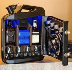 New in a sealed box JBGYNU Whiskey Bar Cabinet, Bar Cabinet Jar Set, 20L Large Capacity, Personalized Keg Cabinet Gas Tank Bar Whiskey Bar Suitable Ma