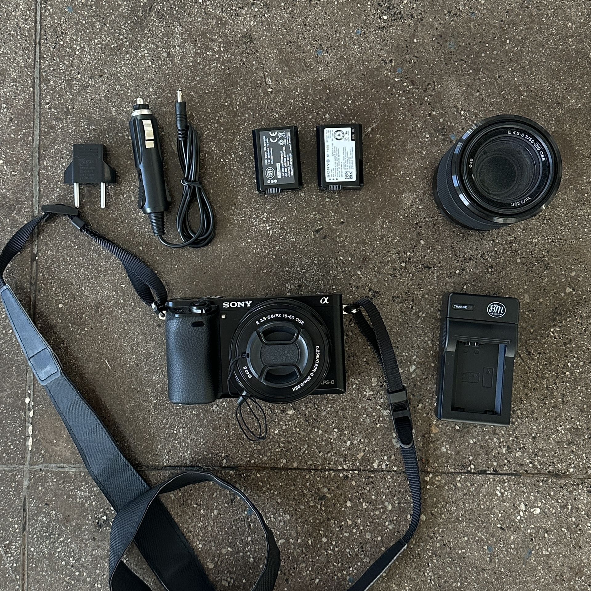 Sony A6000 NEW (Camera Body + 2 Lenses + 3 Batteries + Charger)