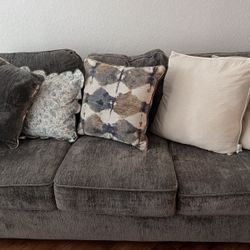Month Old Couch With Fivel Pillows