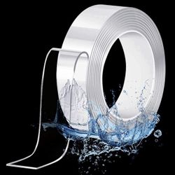 Double Sided Tape Heavy Duty, Multipurpose Wall Tape, Adhesive Strips, Washable Strong Sticky Transparent Tape, Gel Poster Carpet Tape for Paste Items