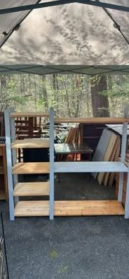 Wooden Shelving Unit for Closet