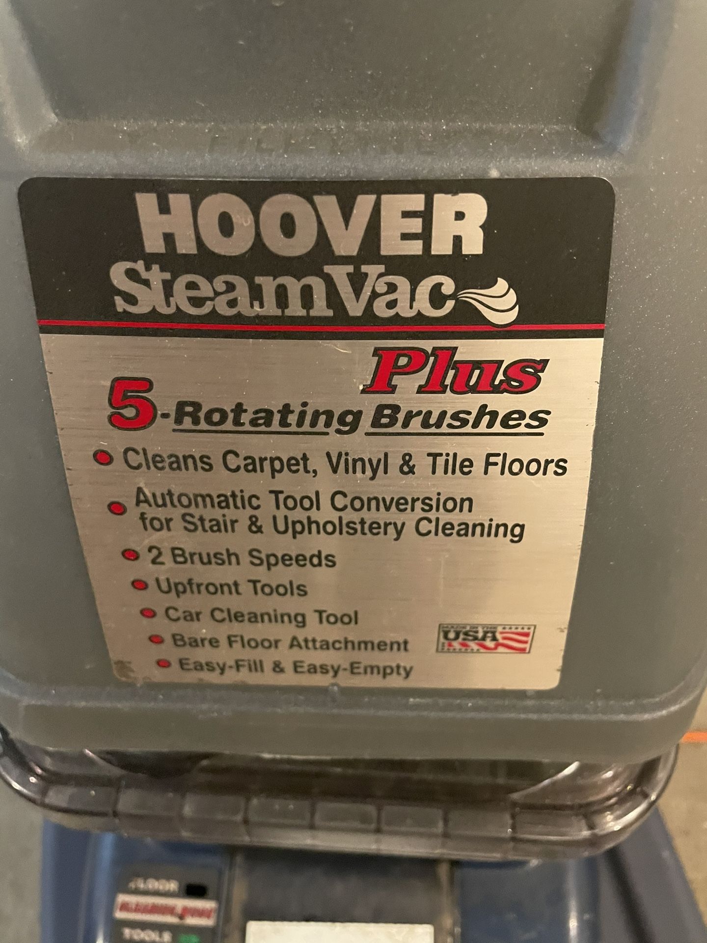 Hoover Steam Vac Plus USA Carpet Cleaner for Sale in Torrington, CT