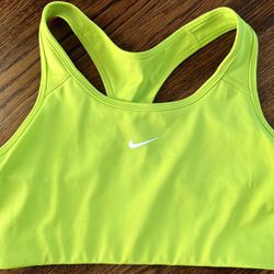 Nike Sports Bra - Size Medium - Dri-Fit Compression Bra - Neon Green