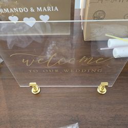 Fund Box And Welcome Sign