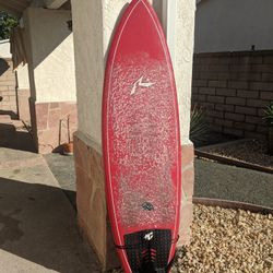6'0 Rusty Piranha Shortboard Surfboard