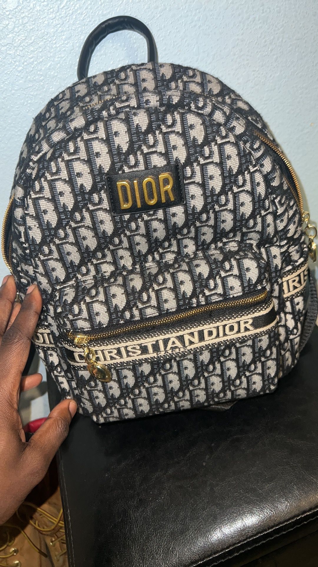 Dior - Diortravel Backpack Blue Dior Oblique Jacquard - Women