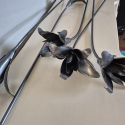 5 Metal FLOWERS DECOR