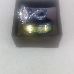 He's And Hers Tatanium Wedding Bands 
