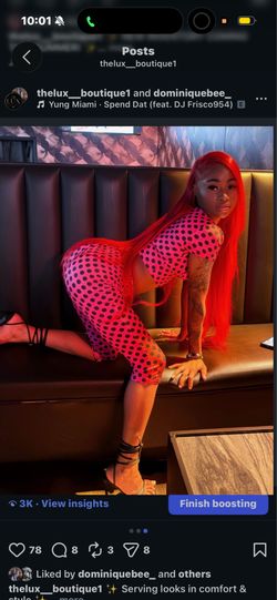 pink and black polka dot set