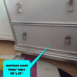 Beautiful Bedroom Furniture Tall Dresser, Night Table ,Mirroe
