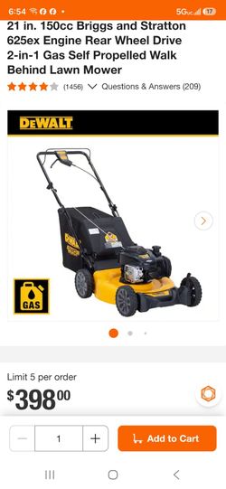 Dewalt lawnmower