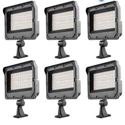 (6) 120W LED Parking Lot Lighting 16800Lm (Eqv 400W HM/HPS) 5000K Parking Lot Lights with Photocell, ETL Listed LED Pole Light Outdoor Street Light wi