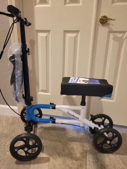 Brand New Blue / white BlesssReach Knee Scooter Fully Assembled