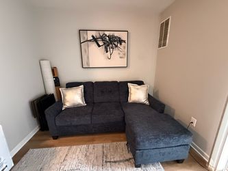 Navy Reversible Sofa Chaise