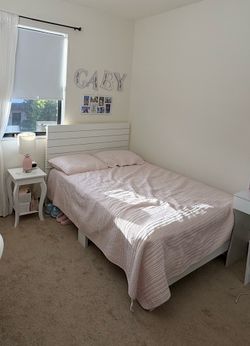 Kids Full Bed Frame White - No Mattress