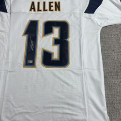 Keenan Allen Signed Autograph Custom Jersey - Beckett Coa - LA Chargers