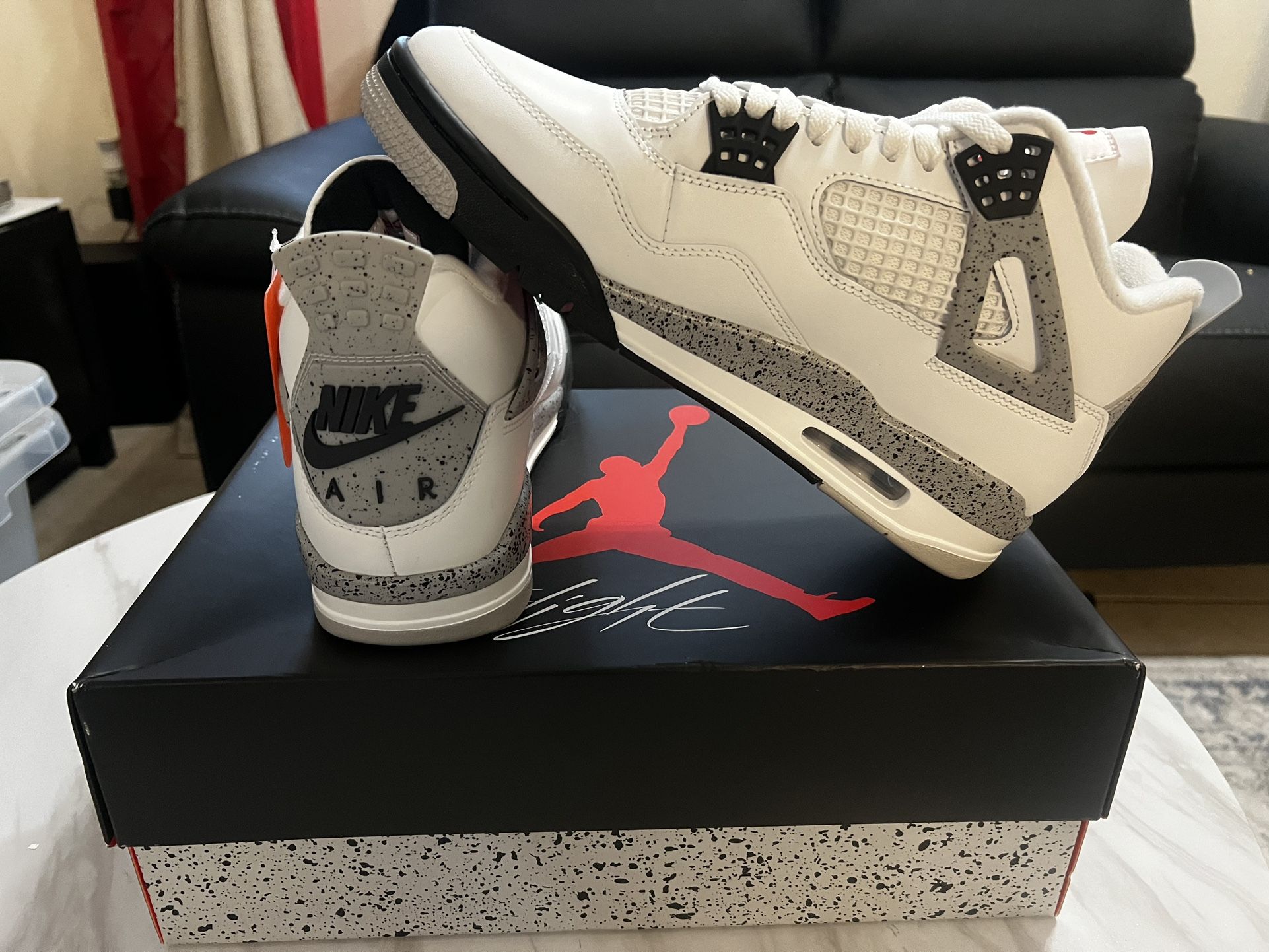 Jordan 4 Retro White Cement Size 9.5 New