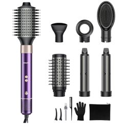7 in 1 Blow Dryer Brush and Hair Dryer, Hot Hair Styler with Negative Ion 110000