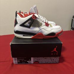 Jordan 4 Retro “fire Red” Gs 