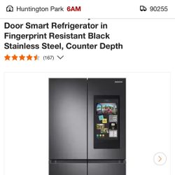 Samsung Black Stainless Steel Refrigerator 