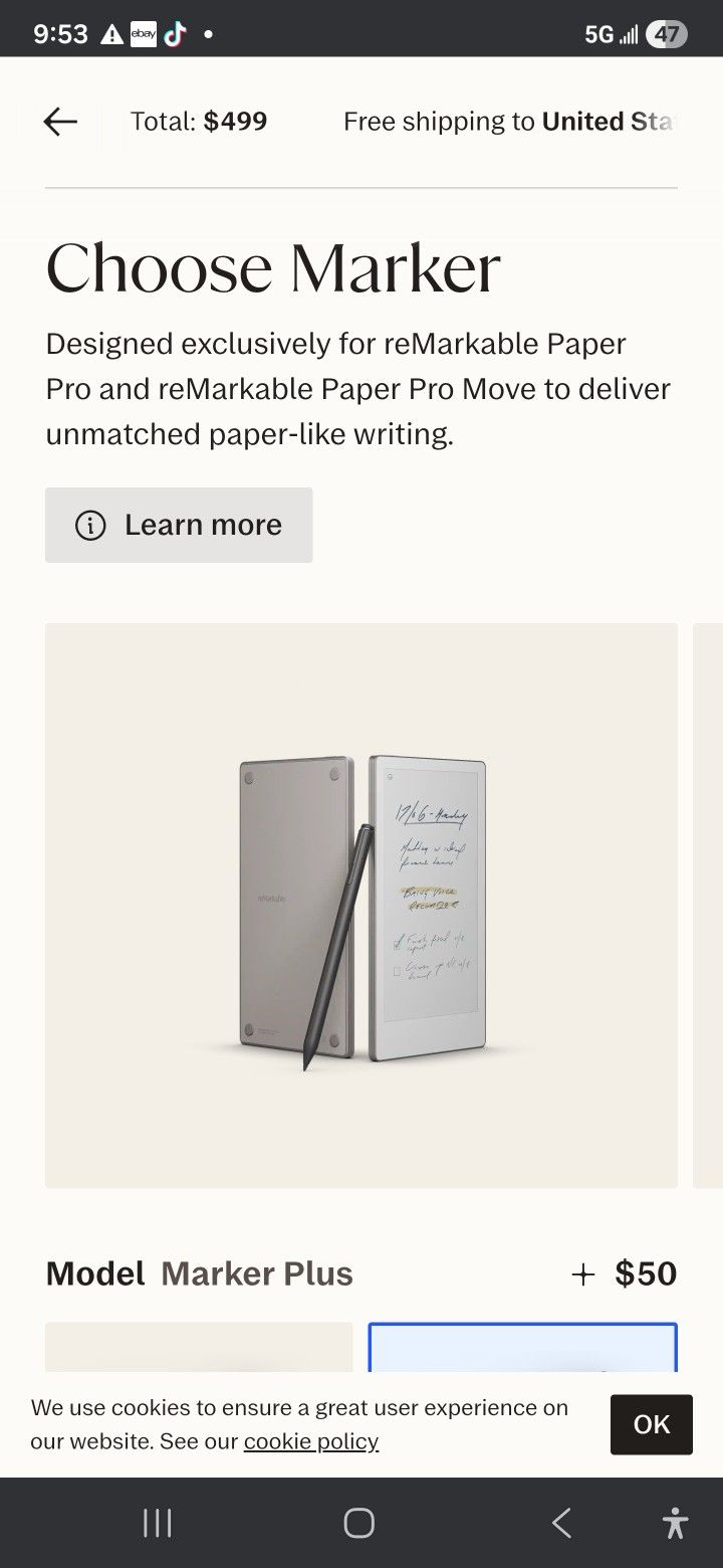 Remarkable Pro Move With MARKER plus And Two Folios