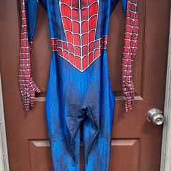 Spider-Man Superhero Costume Jumpsuit Adult- S