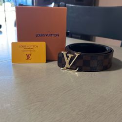 Checker Louis Vuitton Belt