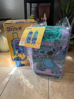 Brand new inbox Disney Stitch 3-Piece Luggage set