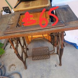 Antique Sewing Machine Table