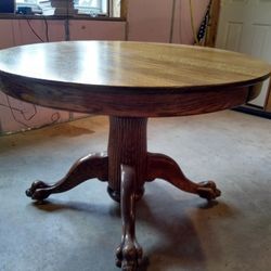 Antique Lion Claw Table