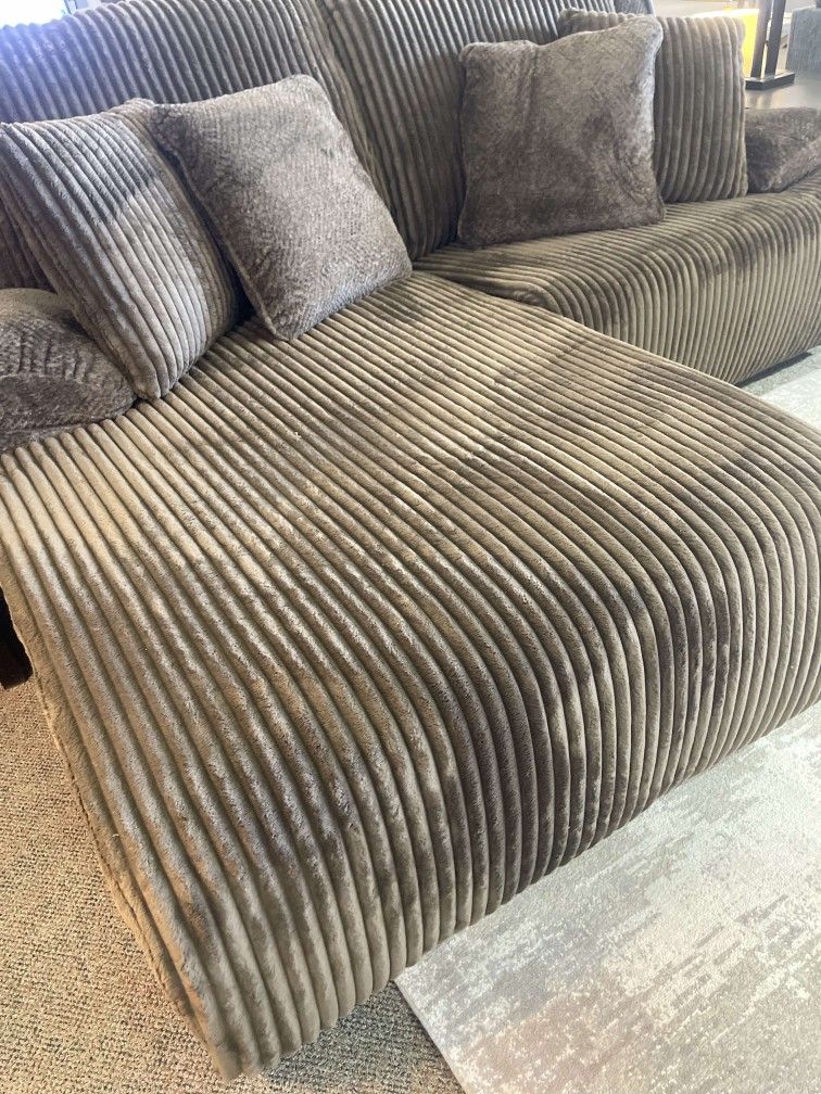 Top Tier Chocolate Brown Modular Reclining Sectional Sofa With Chaise /P