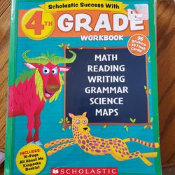 4th grade workbook - a few pages used.