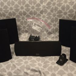 Definitive Technology surround sound speakers center 2 front 2 back no subwoofer