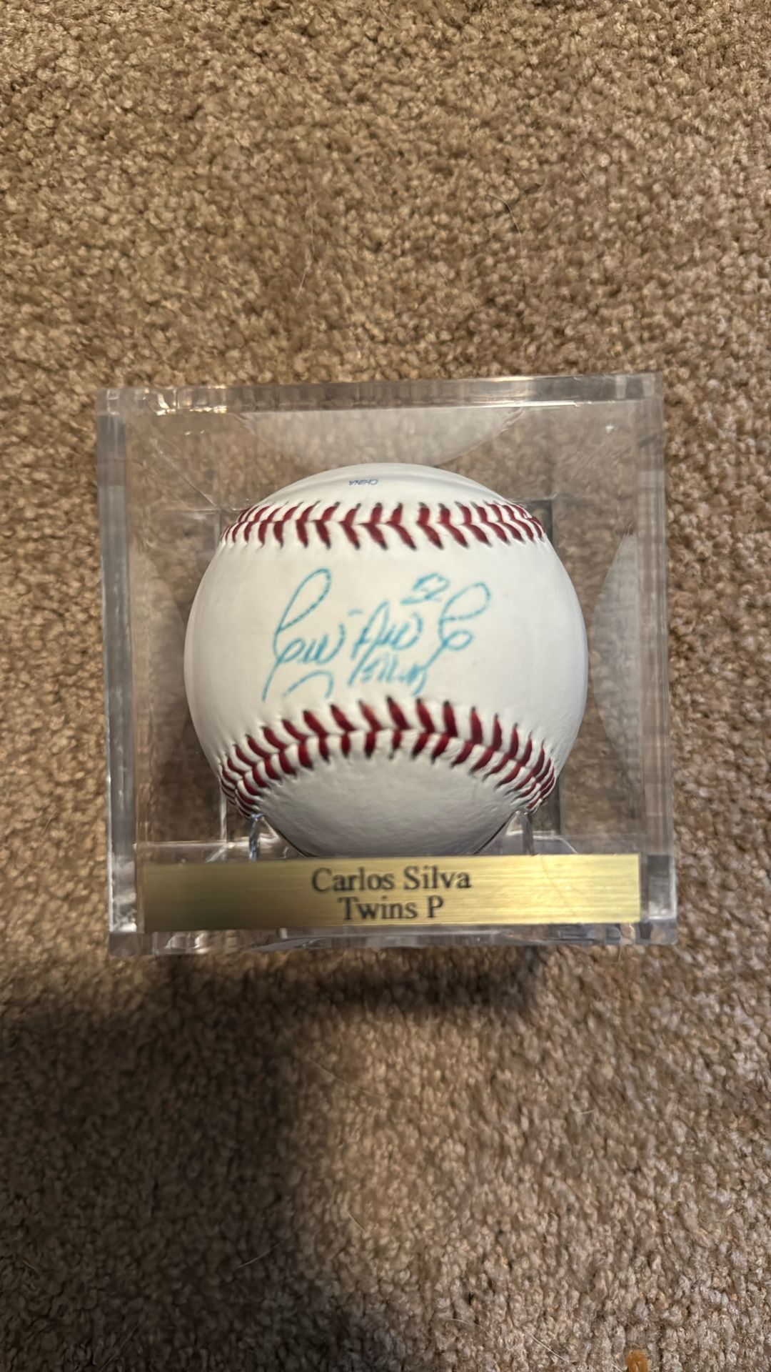 Carlos Silva Autographed Baseball