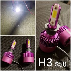 H3 led bulb's 6k white new!