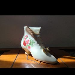 Formalities by Baum Bros. Romantic Roses Victorian Porcelain Boot 6" Gold