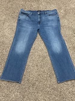 Lucky Brand Men’s 181 Medium Wash Relaxed Straight Denim  Jeans 46x34