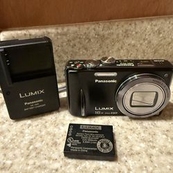 Panasonic Lumix DMC-ZS10 14.1 MP Digital Camera with 16x Wide Angle Optical Image Stabilized Zoom and Built-In GPS Function (Black)