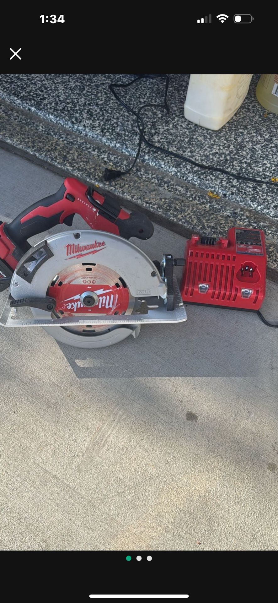 sircular saw milwaukee m18 charger battery
