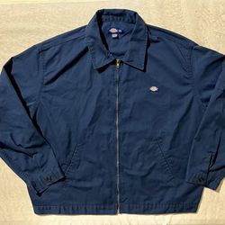 Dickies Unlined Eisenhower Full Zip Jacket Size 2XL Navy Men’s Workwear Vintage