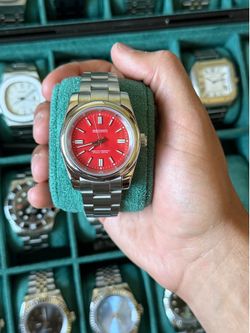 Seiko Mod: Oyster Coral Red