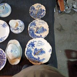 Vintage Blue And White China