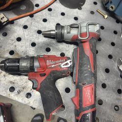 Milwaukee expansion tool and drill