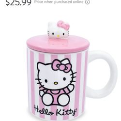 New Hello Kitty Mugs With Top 2 Available 