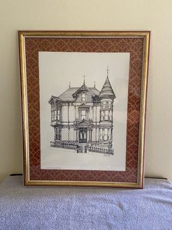 San Francisco Victorian House Framed Art