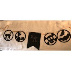 Handmade Halloween party banner