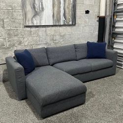 Gray Cozy Sectional With Storage 