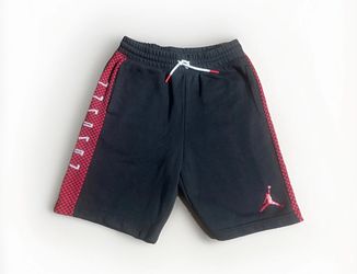 Boys Jordan Shorts Black And Red Size Large