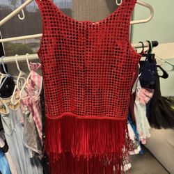 CS Red Flapper Dress 
