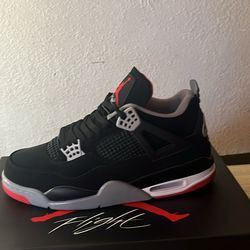 Jordan 4 retro bred size 10